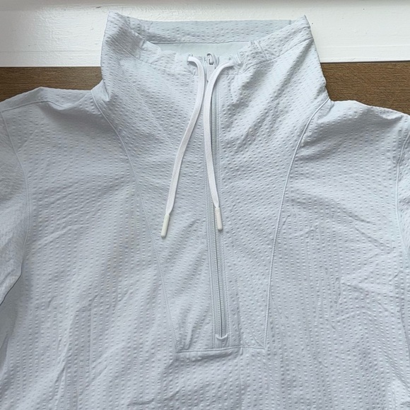 Lululemon Pack Light Pullover Packable Jacket Size 4 Blue Ocean Air 1/2 Zip - Picture 4 of 11